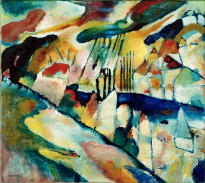 Landscape with Rain by Wassily Kandinsky